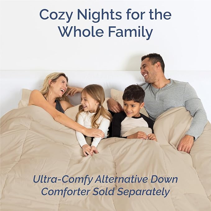 Twin XL 4 Piece Sheet Set - Cooling & Breathable Bed Sheets - Hotel Luxury Bed Sheets for Women, Men, Kids & Teens - Bedding with Deep Pockets & Easy Fit - Soft and Wrinkle Free - Twin XL Cream Sheets