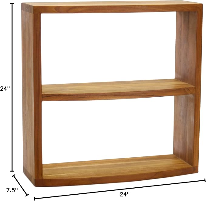 AquaTeak Manada Backless Teak Storage Cabinet