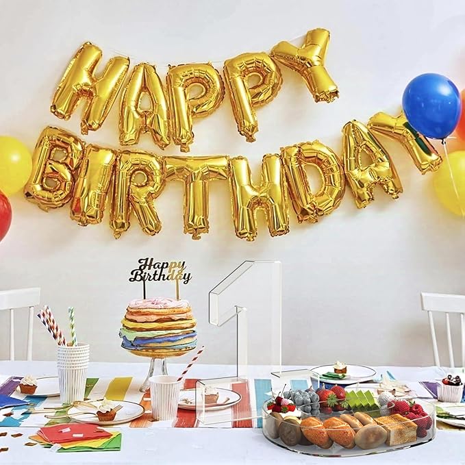 11" Acrylic Number Charcuterie Tray, Fillable Number Charcuterie Box for Food, Reusable Serving Cake Candy Dish Display Tray for Birthday Anniversary Party Decoration (Number 7)