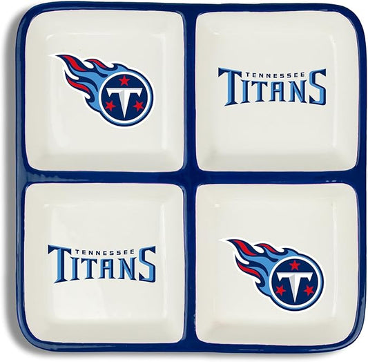 The Memory Company | Licensed NFL 4-Section Ceramic Plate