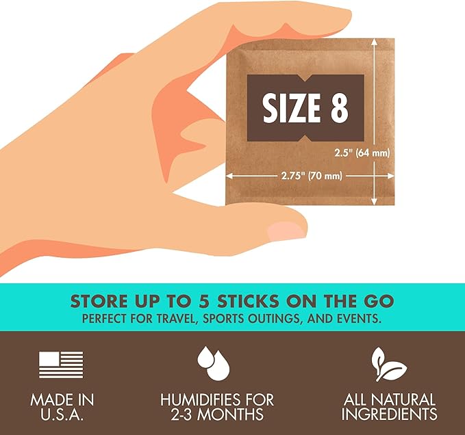Boveda 72% RH 2-Way Humidity Control ??Restores & Maintains Humidity ??All in One Solution for Humidification- Patented Technology - Convenient & Versatile - 10 Count Resealable Bag
