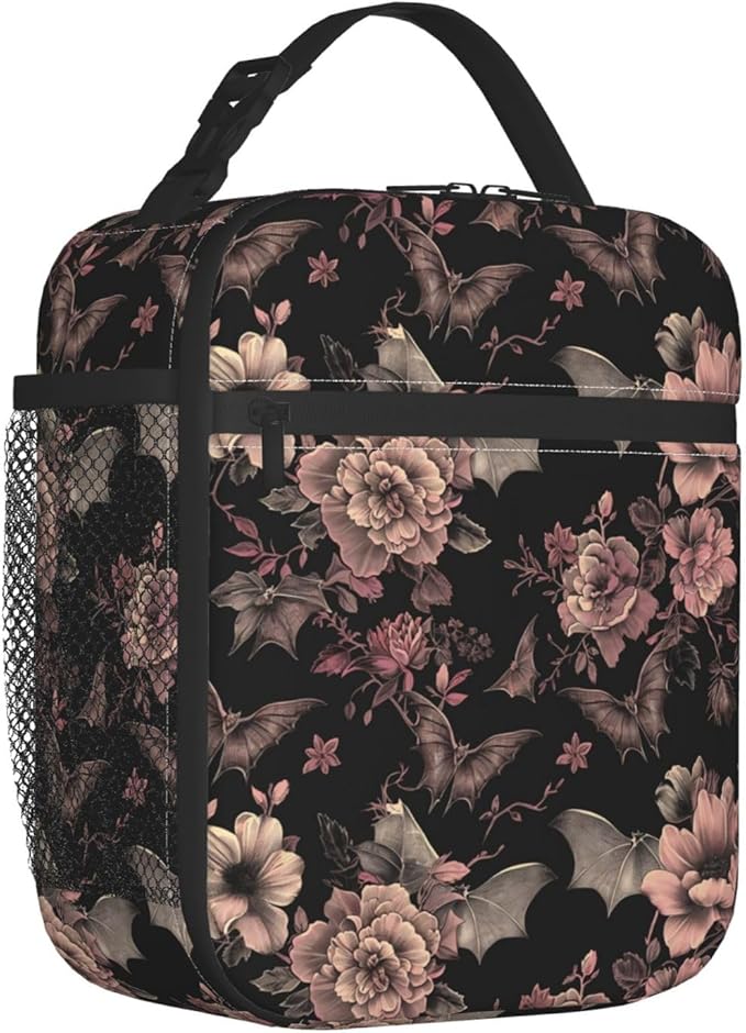 VANZEV Lunch Box for Adults Women Girls Boys Kids Goth Lunch Box Insulated Cooler Reusable Lunch Bag Container Gifts for Work Office Picnic Travel School