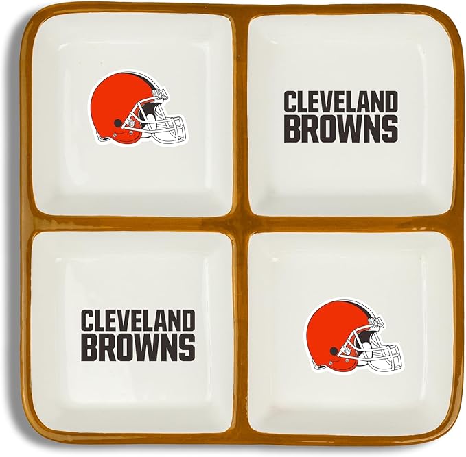 The Memory Company | Licensed NFL 4-Section Ceramic Plate