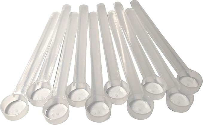 Supplement and Supply 1/4 Tsp (1.25 mL) Long Handle Scoop for Coffee, Protein Powder, Pet Food, Spices, Grains, Dry Goods ??Food-Grade BPA-Free Plastic Measuring Spoon (Pack of 10)