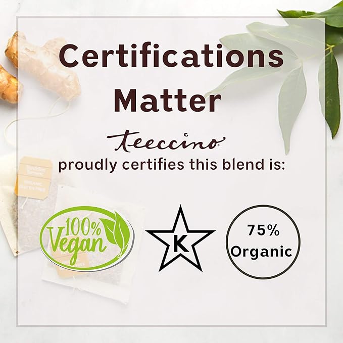 Teeccino Chicory Coffee Alternative - Hazelnut - 11 Ounce - Ground Herbal Coffee That?™s Prebiotic, Caffeine Free & Acid Free, Medium Roast