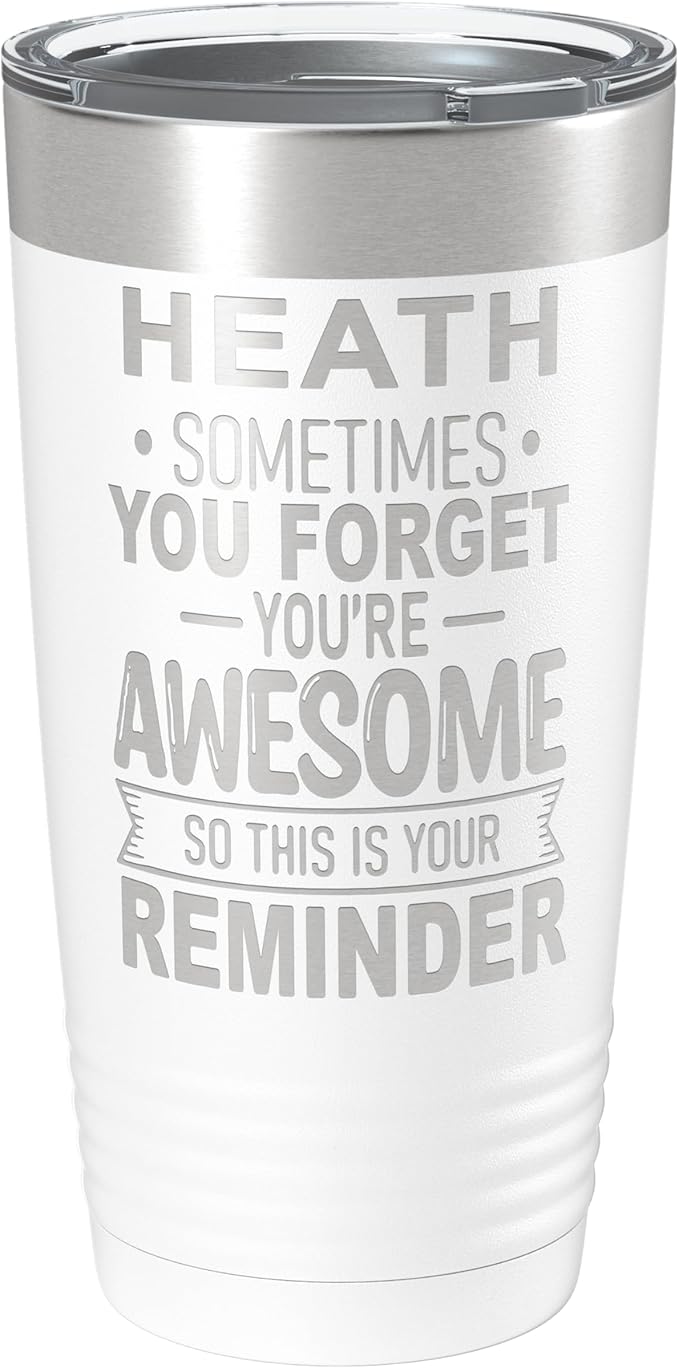 Personalized Inspirational Tumbler, Inspirational Gifts for Men Dad Father Wife Sister Women, Custom Birthday For Him Her, Customized You?셱e Awesome Tumbler, Teacher Coworker Gifts 20oz White