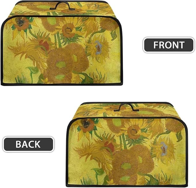 Van Gogh Paintings Slow Cooker Cover Compatible with Crock-Pot 6-8 Qt Slow Cookers Cover Oval Dust Protection Appliances Cover Machine Washable