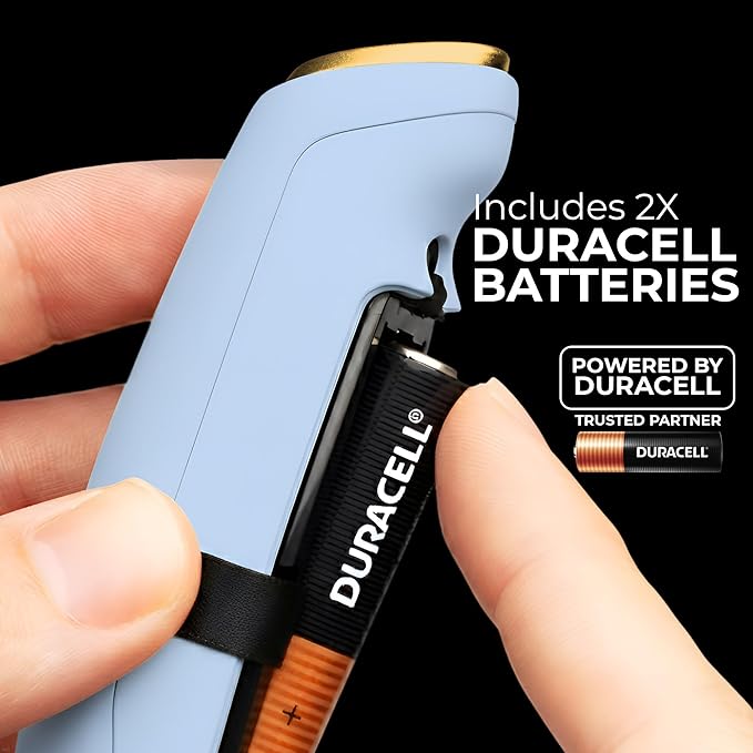 Zulay Kitchen Patented Tornado Triple Whisk Milk Frother with 4 Duracell Batteries ??Handheld Foam Maker for Coffee, Lattes, Matcha & Hot Chocolate ??Rich, Creamy Froth in Seconds