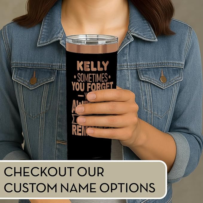 Spotted Dog Company Inspirational Tumbler, Inspirational Gifts for Men Dad Father Wife Sister Women, Birthday For Him Her, You?셱e Awesome Tumbler, Teacher Coworker Gifts 22oz Black Copper