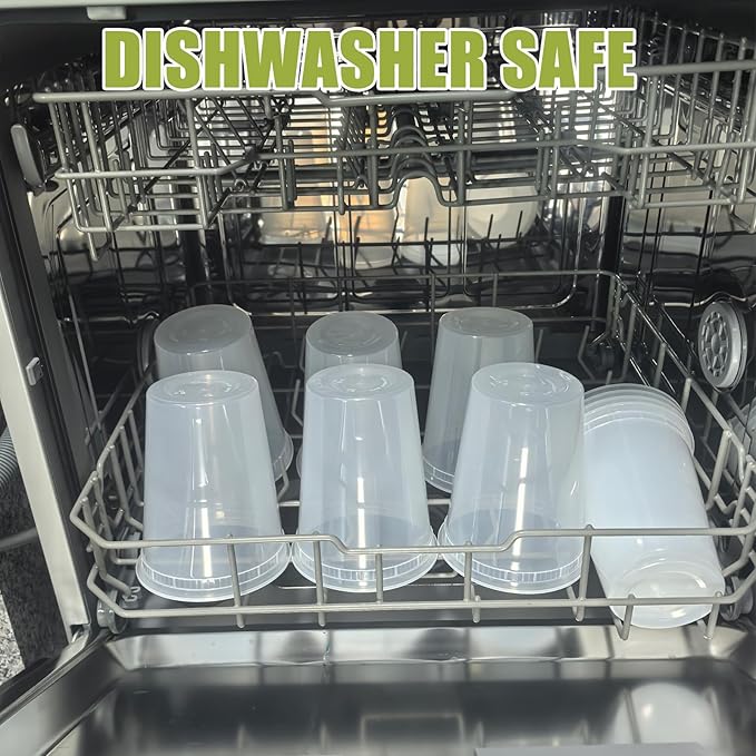 EASYTRIP [24 sets] 32oz Deli Containers with Lids竊똅ood Storage Container with airtight lid竊똏lastic Soup Containers with Lids Meal Prep/BPA Free/Freezer Safe/Dishwasher Safe/Microwave Safe/Stackable