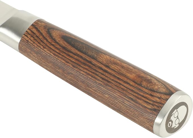 Babish 1.4116 German Stainless Steel Boning & Fillet Knife with Dark Pakka Wood Handle ??6-Inch Full-Tang Flexible Kitchen Knife for Meat, Poultry, Fish & Precision Butchering