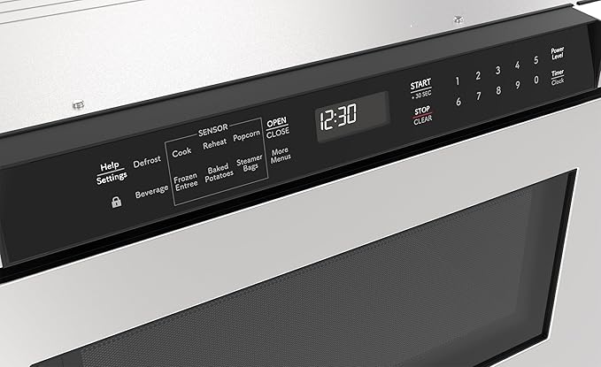 Sharp SMD2420MS 24-Inch Built-In Microwave Drawer Oven, 1.2 Cu. Ft, Stainless Steel, Touch Control Panel, Sensor Cook Technology, Under-Counter Installation