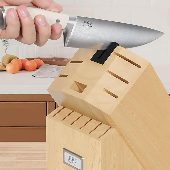 Premium Knife Set,High Carbon Stainless Steel Forged,Sharp Knives Set for Kitchen,Triple-rivet Ergonomic Handle,Hundreds of Years of Masterful Craftsmanship(Ivory,15PCS)