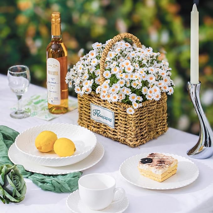 DINNERWARE NOT ONLY FOR DINNER 16 Piece Dinnerware Sets with Dishes, Bowls and Plates, Porcelain Dinner Set for 4, White, Glossy, Round, All Occasions