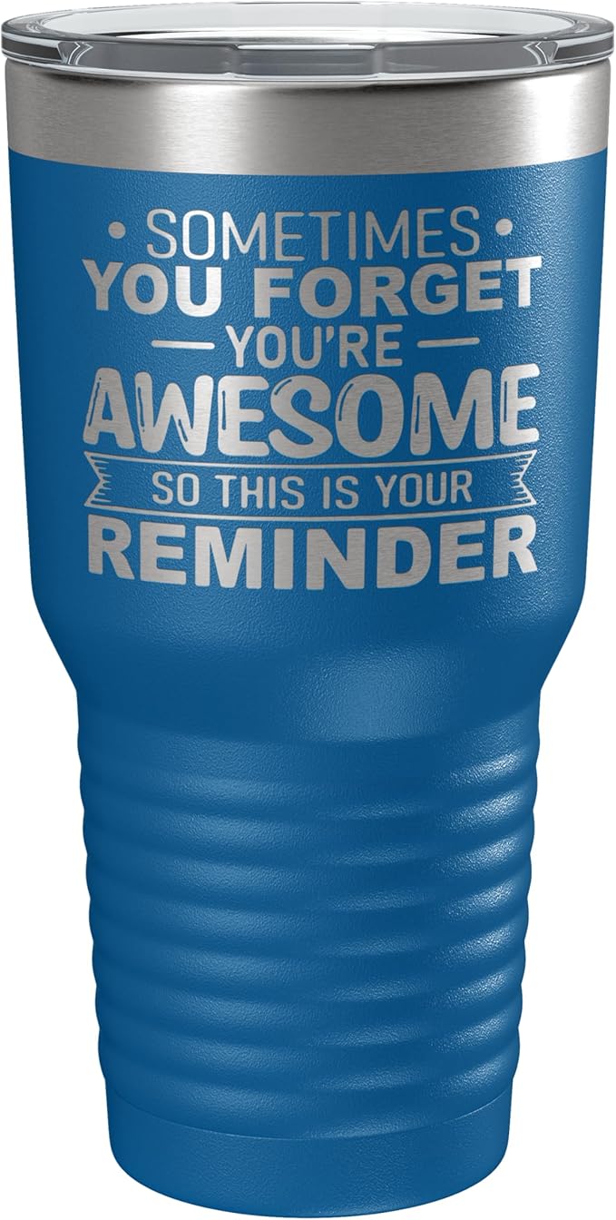 Spotted Dog Company Inspirational Tumbler, Inspirational Gifts for Men Dad Father Wife Sister Women, Birthday For Him Her, You?셱e Awesome Tumbler, Teacher Coworker Gifts 30oz Royal Blue