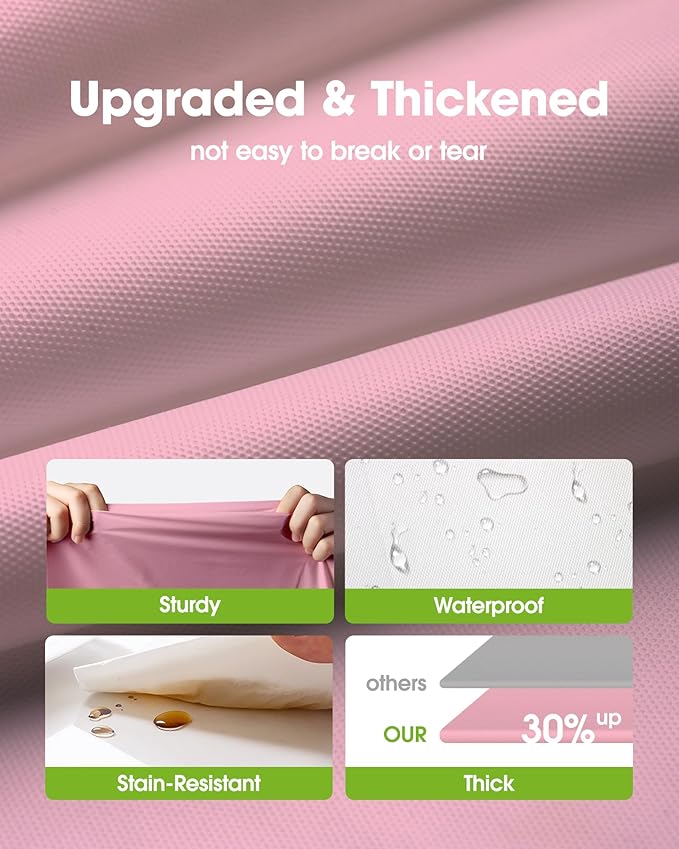 Pureegg Plastic Table Cloth Disposable 12 Pack, 54 x 108 Inch Table Cloths, Easter Party, Valentines, Mothers Day Decorations, Tablecloths, Rectangle, Pastel Plastic Cover, Leakproof & Sturdy, Pink