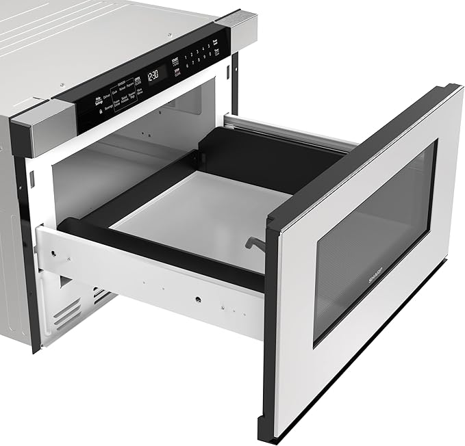 Sharp SMD2420MS 24-Inch Built-In Microwave Drawer Oven, 1.2 Cu. Ft, Stainless Steel, Touch Control Panel, Sensor Cook Technology, Under-Counter Installation