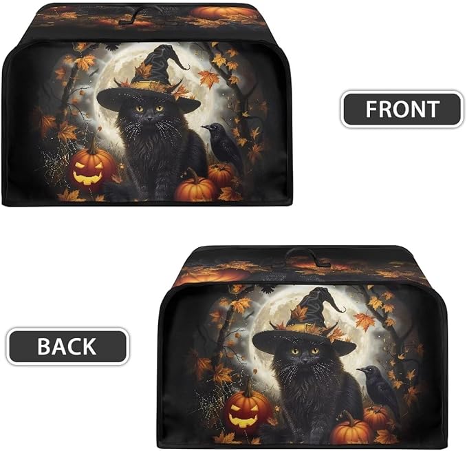 Halloween Protection for Electric Slow Cooker Halloween Decor Appliance Dust Cover Fit for Most 6+ Quart Portable Accessories Carrying Cover