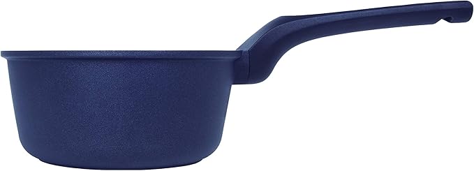 Arcos Non-stick Saucepan 16 cm, Cast Aluminium, Suitable for All Kitchens, Ergonomic Handle, Energy Saving, Dishwasher, Black/Blue, Thera Series