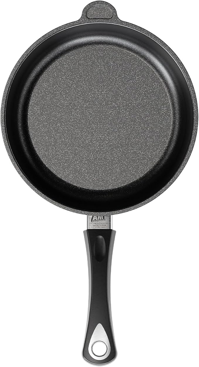 AMT Gastroguss The World쨈S [.] Casserole Frying pan Non-Induction, Diameter 24 cm, Height 7 cm, cast Aluminium (Aluminium), Lotan짰 Non-Stick Coating for Fat-Free-Frying, AMZN-724-US