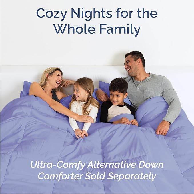 Full 6 Piece Sheet Set - Cooling & Breathable Bed Sheets - Hotel Luxury Bed Sheets for Women, Men, Kids & Teens - Comfy Bedding w/Deep Pockets & Easy Fit - Soft & Wrinkle Free - Full Lavender Sheets