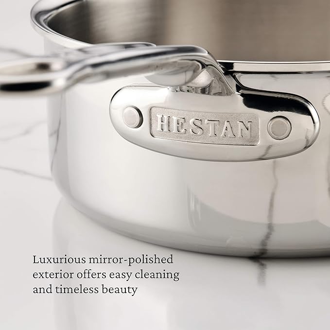 Hestan ProBond Luxe 5-Piece Professional Clad Stainless Steel Cookware Set