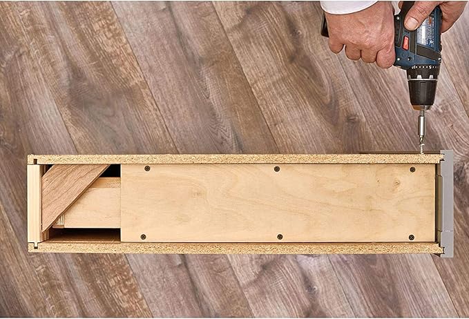 Rev-A-Shelf 3" Pull Out Shelf Organizer for Between Base Kitchen Cabinets, Adjustable Filler Spice Rack Seasoning Storage Holder, Wood, 438-BC-3C