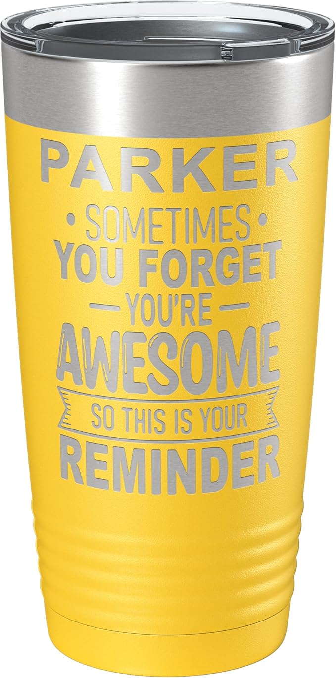 Personalized Inspirational Tumbler, Inspirational Gifts for Men Dad Father Wife Sister Women, Custom Birthday For Him Her, Customized You?셱e Awesome Tumbler, Teacher Coworker Gifts 20oz Yellow