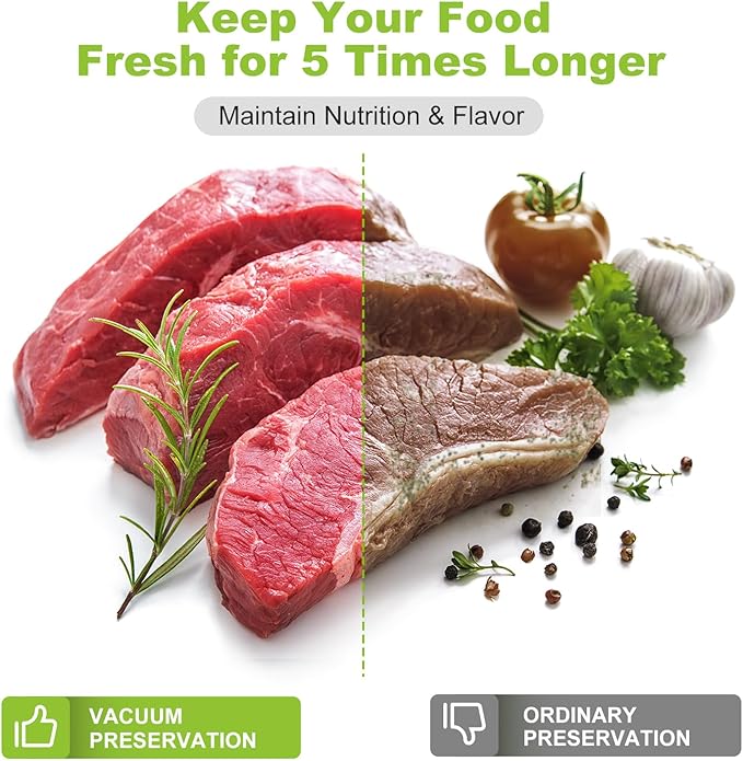 [2025 New] Bonsenkitchen 11??x 150??Vacuum Sealer Bags Rolls with Cutter for Food Storage, Commercial Grade, BPA Free, Great for Meal Prep and Sous Vide Cooking