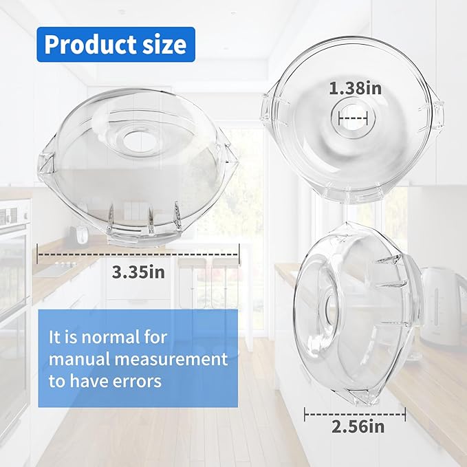 Vanshly 106458S Cutter Bowl Lid Compatible with Robot Coupe R2,R2B, R2 Dice, R2 Ultra Dice, R2N-ULTRAR100B, R100BCLR, R101B