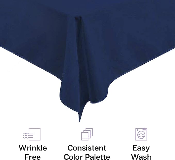 Gee Di Moda Rectangle Tablecloth - 60 x 102 Inch Caribbean Table Cloth for 6 Foot Rectangle Tables - Heavy Duty Washable Fabric - for Holiday Party, Dinner, Weddings, Baby Shower & Events