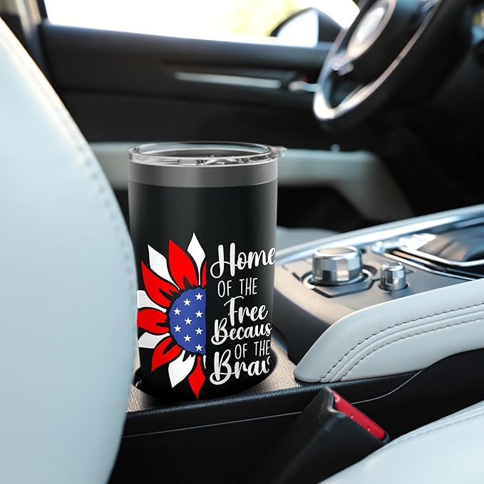 Home Of The Free Because Of The Brave - Memorial Day Stainless Steel Insulated Tumbler