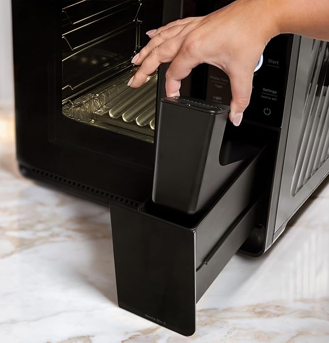 GE Profile??Smart Indoor Pellet Smoker + Accessories Bundle, Includes Four 1lb Bag of Pellets, Pellet Strainer, 20-pack of Drip Pan Liners, and Prep Tray