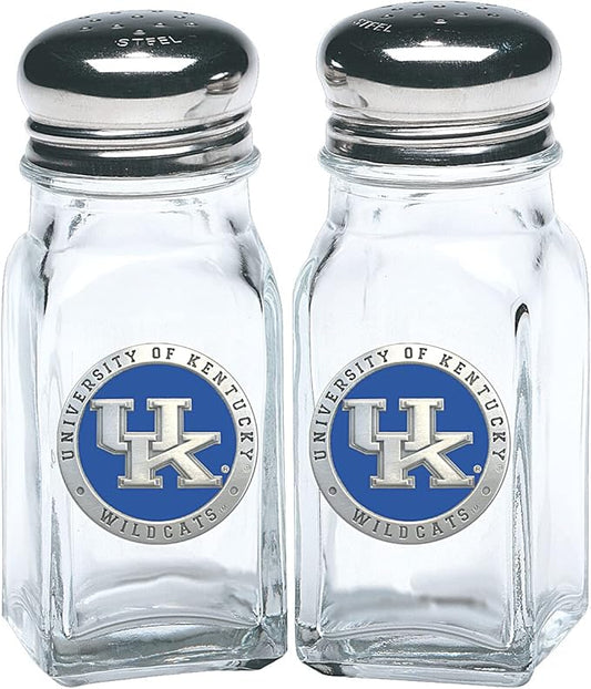 Heritage Pewter Kentucky Salt and Pepper Shaker Set of 2 Bottles | Expertly Crafted Pewter Glass