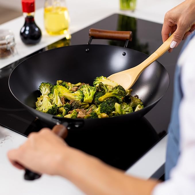 Joyce Chen Classic Series 14-Inch Ceramic Nonstick Carbon Steel Wok