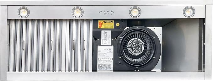 CT Copper Tailor Copper Vent Hood Island Mount,42'' W,39''H, 1150 CFM Exhaust Fan,Stainless Steel Vent,LED Light,Dishwasher-Safe Baffle Filters,Heavy Hammered-Medium Patina,VH3A