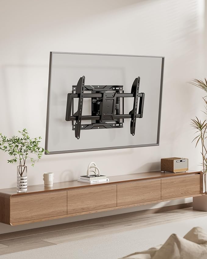 monTEK Full Motion TV Wall Mount for 37-84 Inch TVs, TV Mount Bracket with Articulating Arms, Tool-Free Tilt & Swivel, Extension, Max VESA 600x400mm, Fits 12??16" Wood Studs, Up to 110lbs, 4X Tested