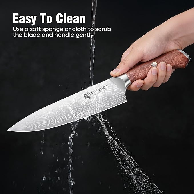 YOTSUBA Kitchen Knife Set, 7PCS Kitchen Knives Set High Carbon Stainless Steel Sharp Knife, Knives Set for Kitchen with Ergonomic Handle