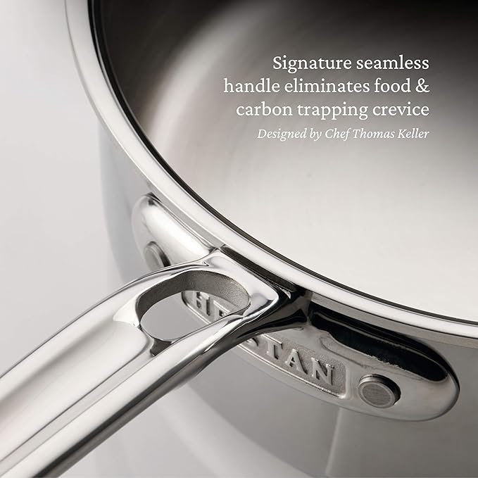 Hestan ProBond Luxe 5-Piece Professional Clad Stainless Steel Cookware Set