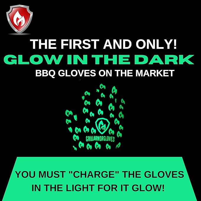 Grill Armor Oven Gloves ??932째F Heat, Fire & Cut Resistant Mitts for BBQ, Grill, Cooking, Grilling, Baking, Smoker & Fire Pit