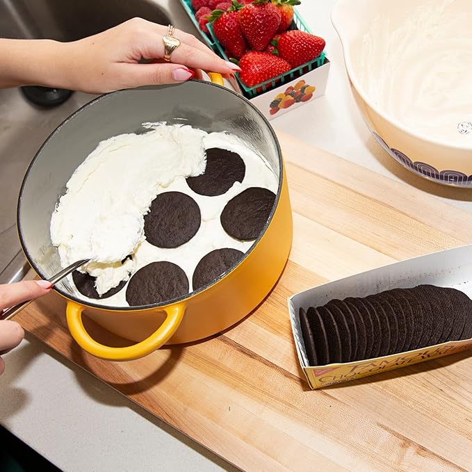 Great Jones Dutch Baby Dutch Oven with Lid (Mustard, 3.5-Quart) | Enameled Cast Iron, Round Shape | Safe for Stovetops & Ovens up to 500째F | Space-Saving & Dishwasher-Friendly | Small-Batch Cooking