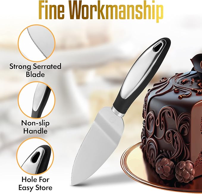 Cake Cutting Set for Wedding Cake Knife and Server Set, Cake Cutter and Pie Spatula, Cake Server and Knife Set of 2