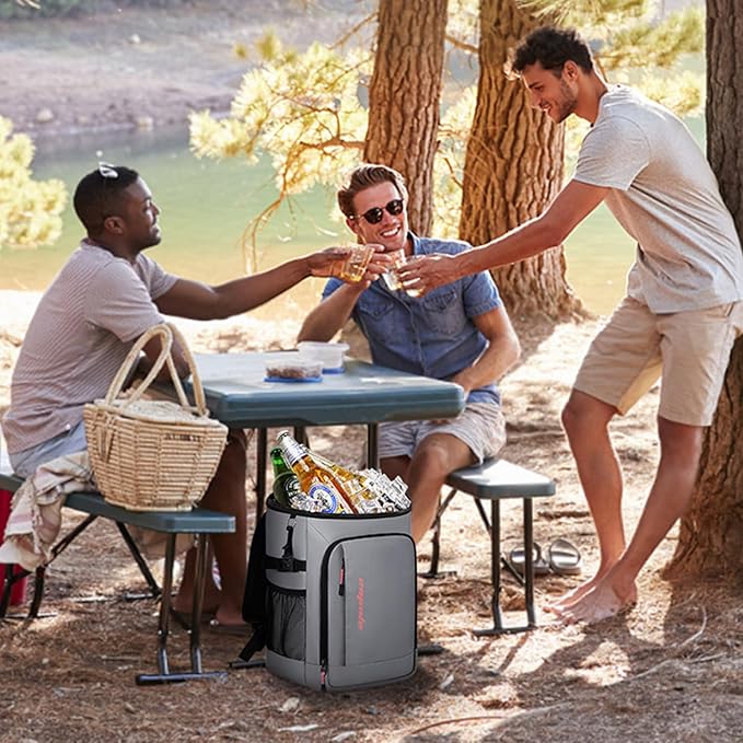 Capolo Cooler Backpack Insulated Waterproof for Women Men,36/45 Cans Lunch Backpack Coolers Leak Proof Soft Cooler Bag Ice Chest for Camping Beach