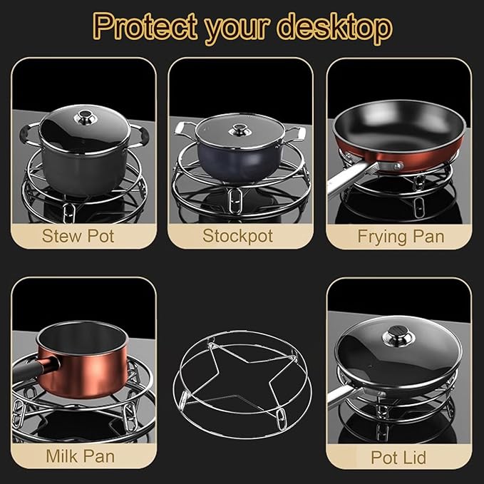 Japanese Frying Pan, Woks & Stir-Fry Pans with Stainless Steel Pot Support, Nonstick Wok, No Chemical Coated Flat Bottom Hand Hammered Chinese Wok For Gas (Iron lid, 26)
