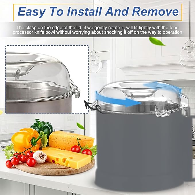 106458S Cutter Bowl Lid Compatible with robot coupe R2?갧2B?갧2 DICE?갧2N?갧101B Food Processor