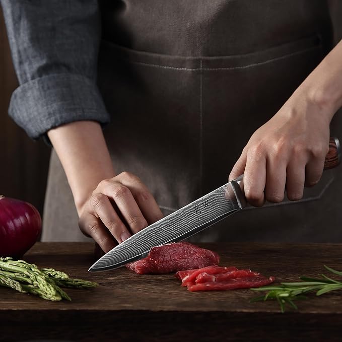 Wakoli EDIB 4-Piece Damascus Knife Set ??Professional Chef Knives Set with VG10 Core Blades, 67-Layer Damascus Steel and Ergonomic Pakkawood Handles ??Premium Kitchen Knives in Elegant Gift Box