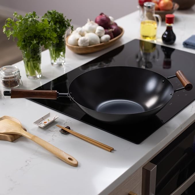 Joyce Chen Classic Series 14-Inch Ceramic Nonstick Carbon Steel Wok