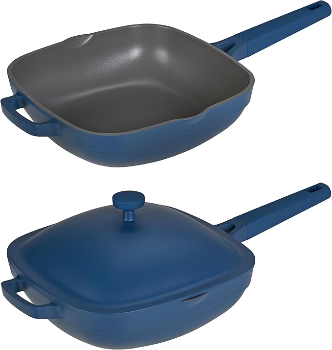 Servappetit Cast Aluminum 3.1 qt Sautepan Navy w/Lid