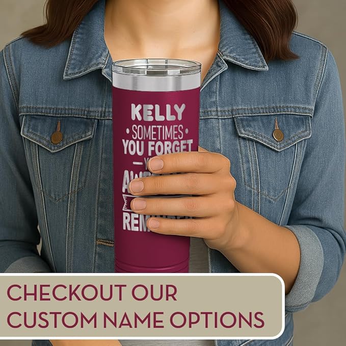 Spotted Dog Company Inspirational Tumbler, Inspirational Gifts for Men Dad Father Wife Sister Women, Birthday For Him Her, You?셱e Awesome Tumbler, Teacher Coworker Gifts 22oz Maroon