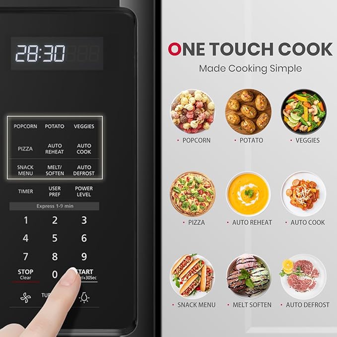 GASLAND Over the Stove Microwave 30 Inch, 1.9 Cu.ft. Over the Range Microwave with 11 Power Levels, One Touch Cooking, 400 CFM,1000W, LED, Turntable, Sensor Cook, Over Stove Microwave Oven, Black